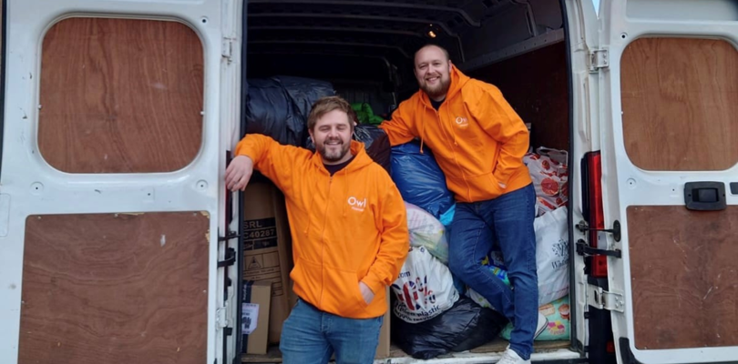 Owl team delivered a truck loaded with essential supplies for Ukraine